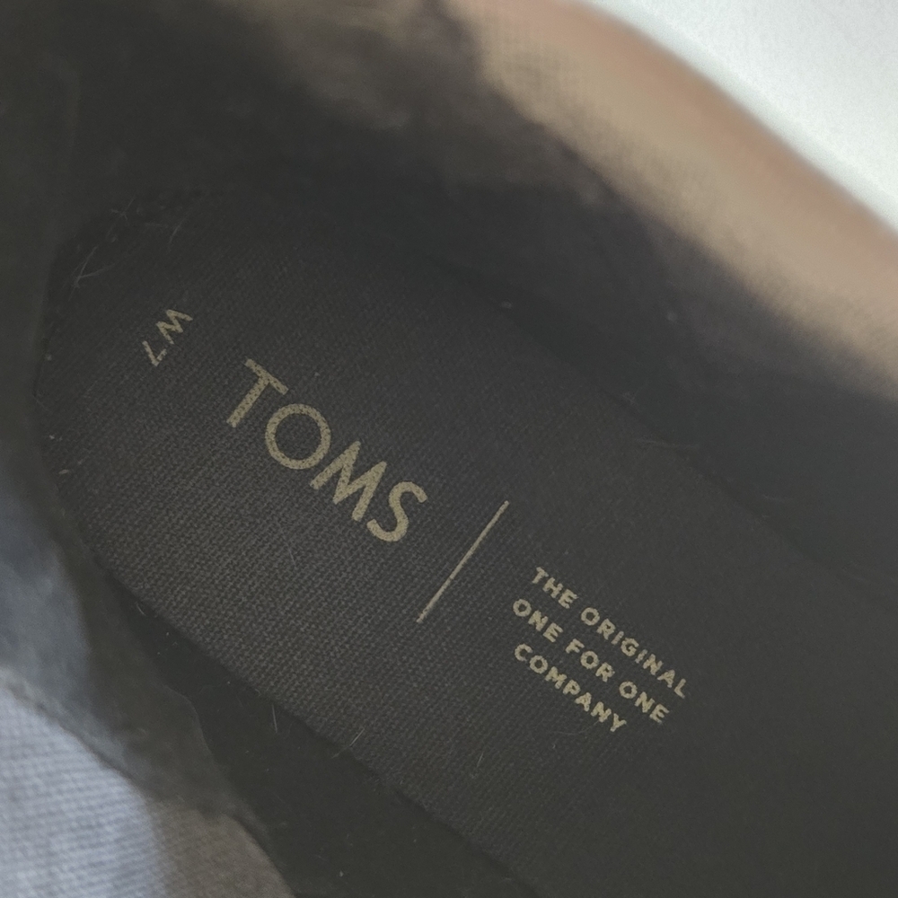 Toms Dakota black suede chelsea ankle boots sz 7 - Picture 4 of 6